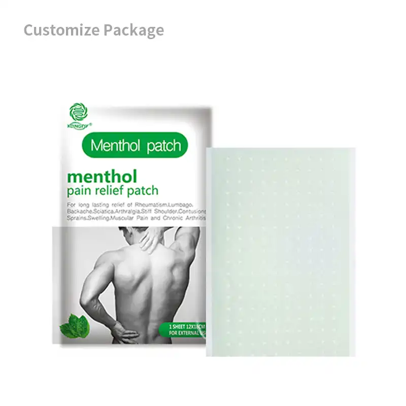 Patchs antidouleur au menthol,Produits de santé et de bien-être OEM | Fabricant de solutions de bien-être personnalisées | Kongdy Health